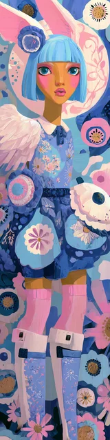 Free angel bookmark featuring folded socks angel